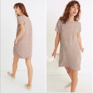 Madewell stripped button back dress